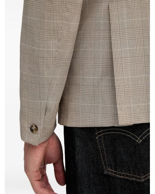 Sisley Natural Double-Breasted Blazer for men