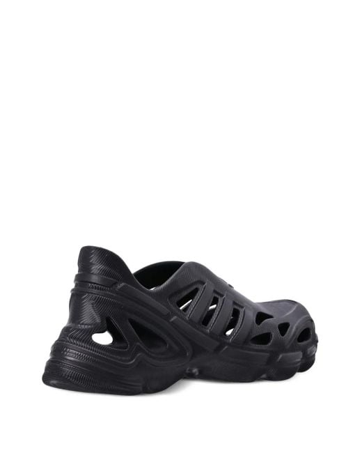 Adidas Black Perforated-Design Slip-On Sneakers for men