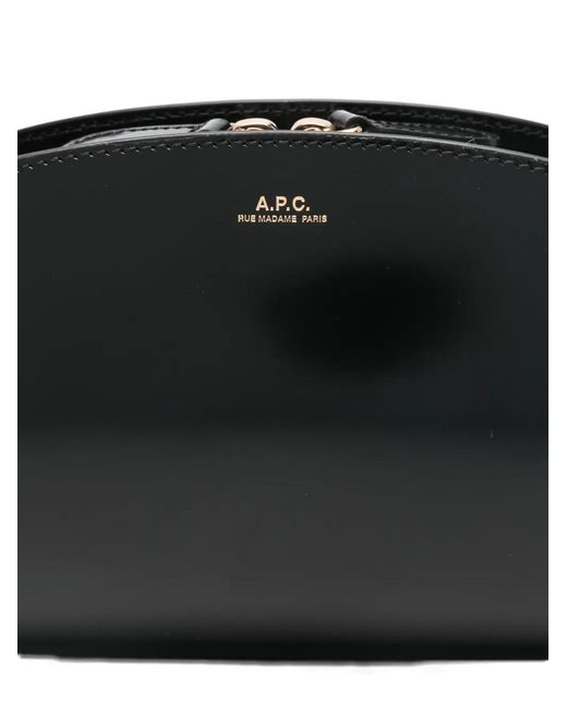 A.P.C. Black Sac Demi-Lune Shoulder