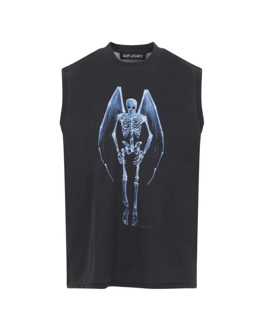 Our Legacy Blue Breathe Tank for men