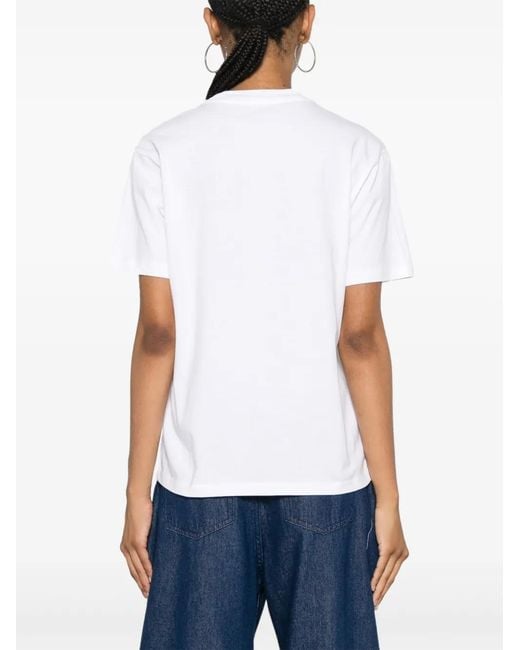 Carhartt White Logo-Detail Short-Sleeve T-Shirt
