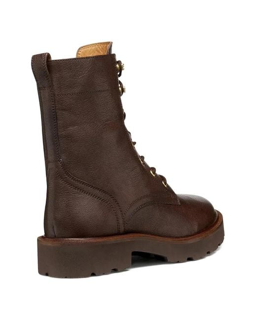 Geox Brown 40Mm Norize Lace-Up Fastening Boots