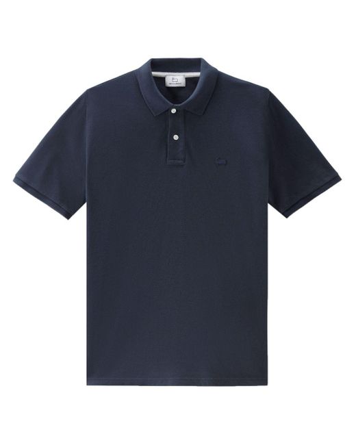 Woolrich Poloshirt mit Logo-Stickerei in Blue für Herren