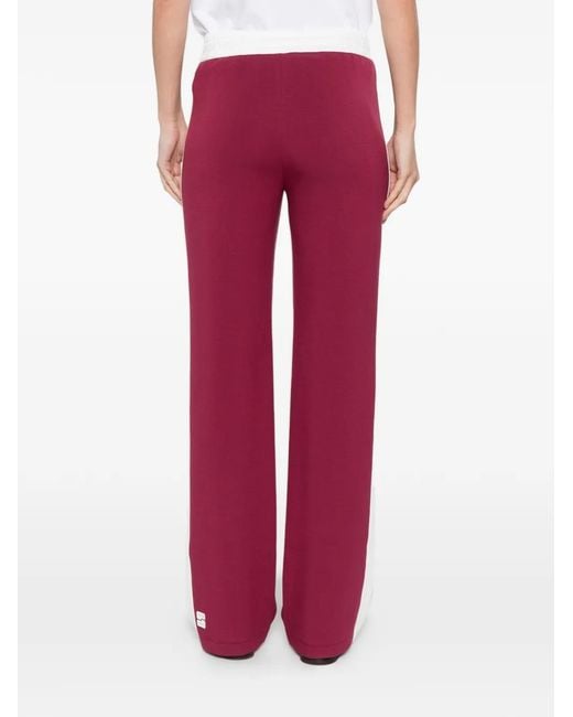 Marc Cain Red Patch-Pockets Track Pants