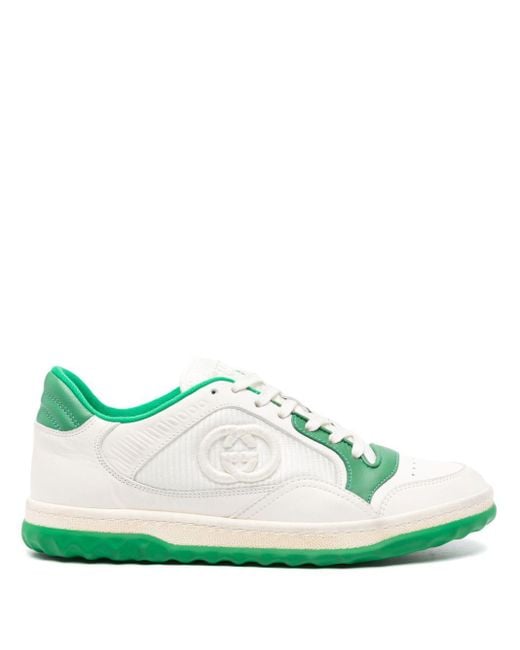 Gucci Green Mac80 Leather Sneakers