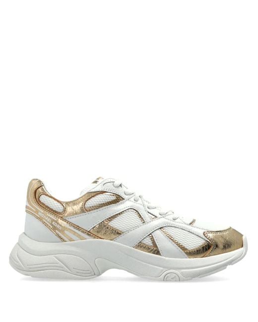 MICHAEL Michael Kors White Panelled Sneakers
