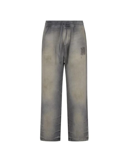 Amiri Gray Drawstring Trousers for men