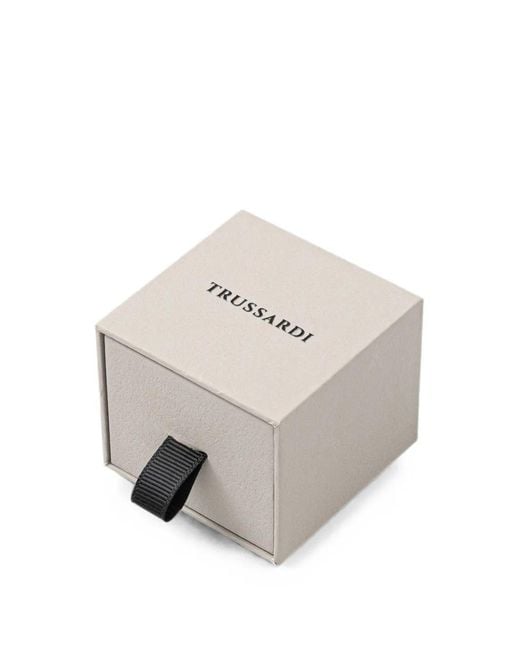 Trussardi White Embellished Earrings