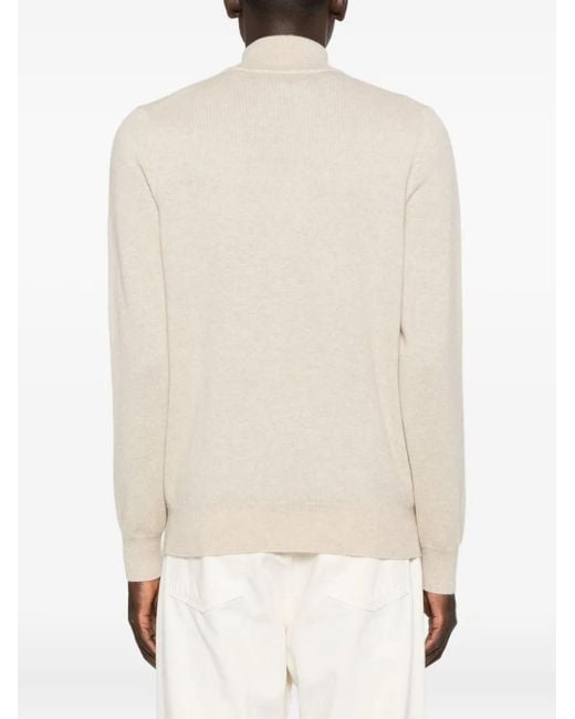 Eric Bompard Pullover mit Reißverschluss in White für Herren