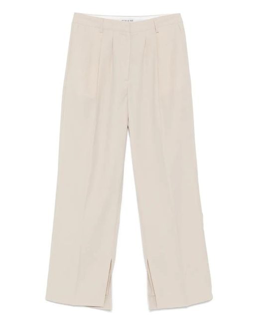 Herskind White Pleat-Detailed Trousers