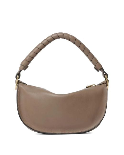 Chloé Natural Marcie Leather Mini Tote Bag