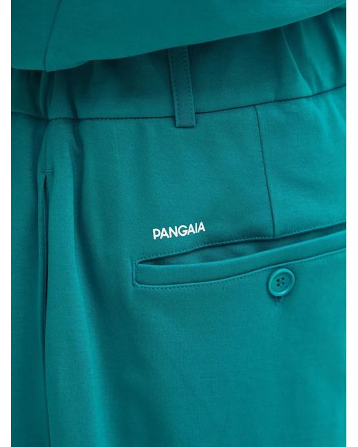 PANGAIA Green Pleated Trousers