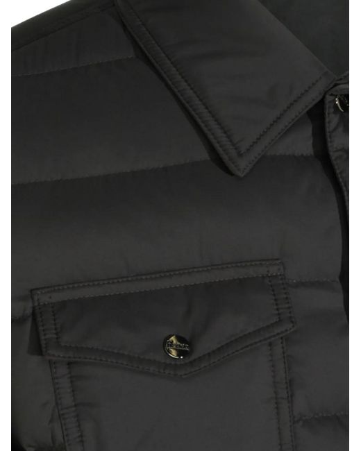 Herno Black Quilted Down Jacket for men