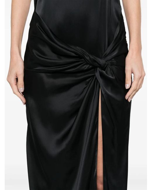 The Attico Black Midi Dress