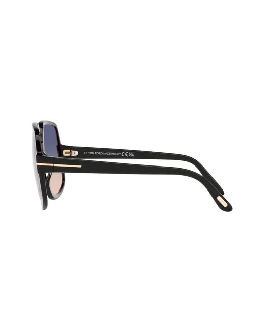 Tom Ford Brown Square-Frame Gradient-Lenses Sunglasses