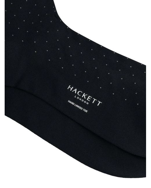 Hackett Black Polka-Dot Socks for men