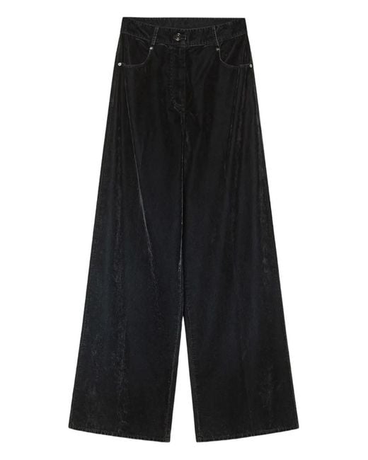 Forte_forte Black Five-Pockets Trousers
