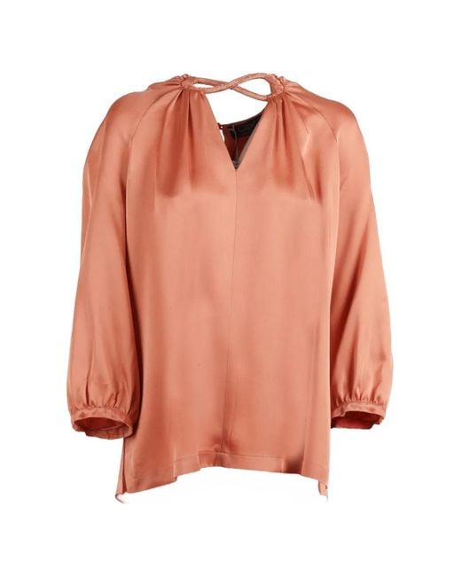Clips Pink Infinito Twisted-Neck Blouse