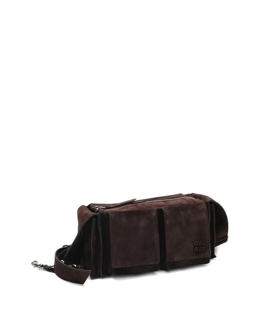 Miu Miu Black Utilitaire Shoulder Bag