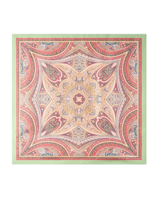Etro Pink Scarf With Paisley Print