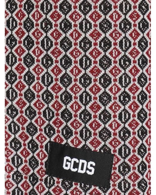 Gcds Purple Geometric-Pattern Drawstring Shorts for men