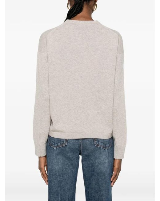 Max Mara White Crewneck Sweater