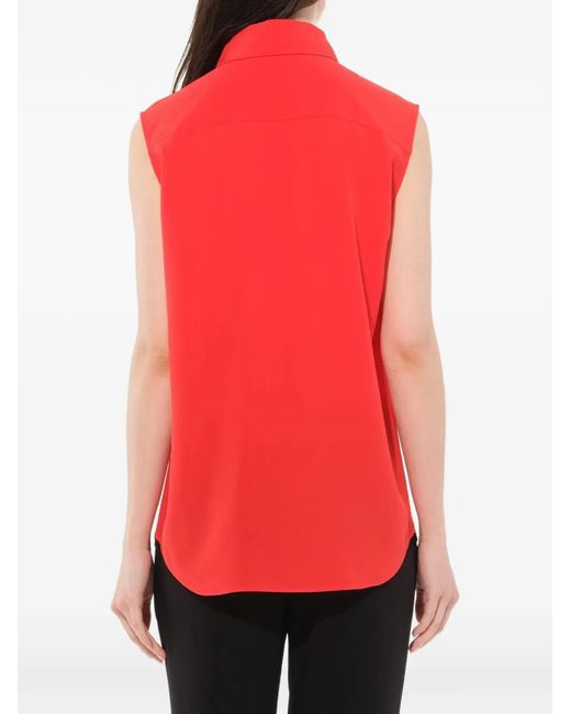 Givenchy Red Sleeveless Shirt