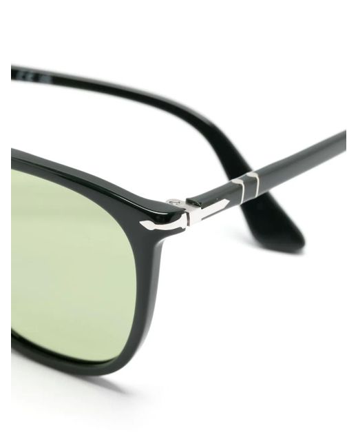 Persol Green Rectangle-Frame Sunglasses