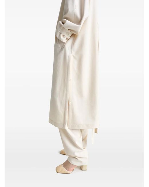 Lemaire ベルテッド コート White