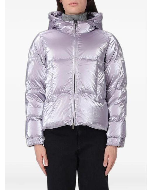 K-Way Gray Zip-Fastening Puffer Jacket