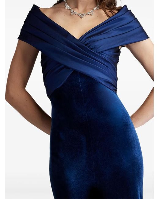 Tadashi Shoji Blue Baxter Abendkleid