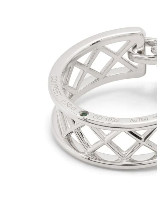 COURBET White 18Kt Recycled Diamond Ring