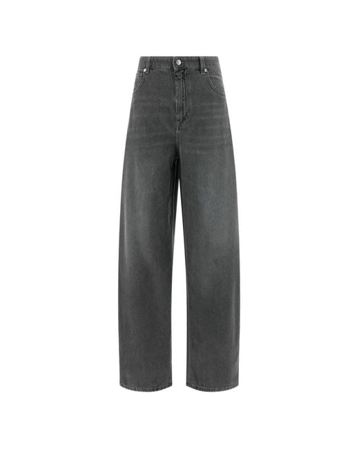 Max Mara Gray Allegra Five-Pocket Jeans