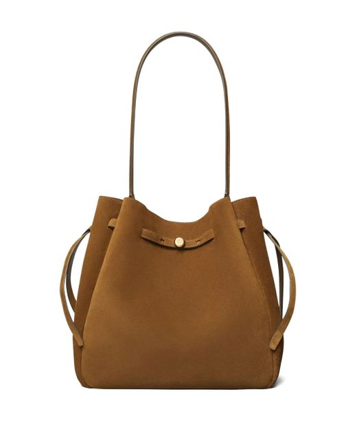 Tory Burch Brown Large Romy Suede Shoulder Bag