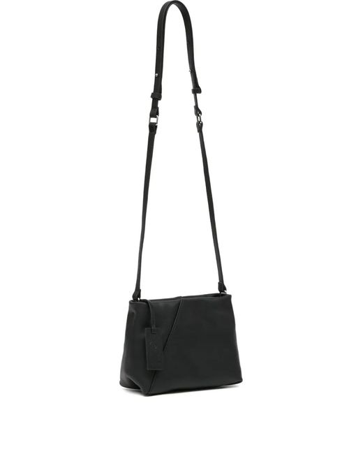 MM6 by Maison Margiela Black Sac À Bandoulière En Cuir