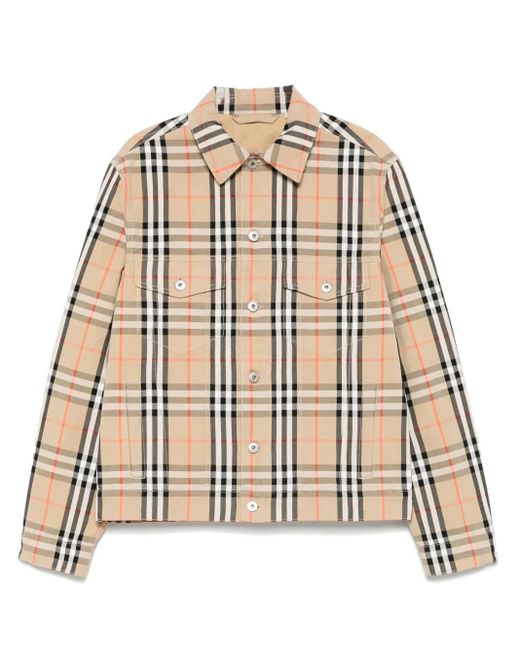 Burberry Natural Checked Jacket for men