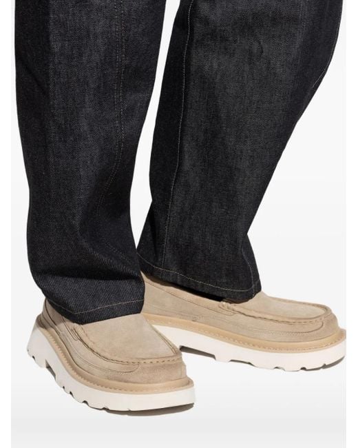 メンズ Ugg Ascot プラットフォーム スエードローファー Natural