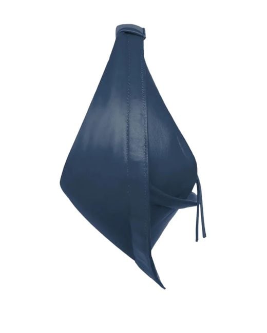 FEDERICO CINA Blue Midi Tortellino Tote Bag