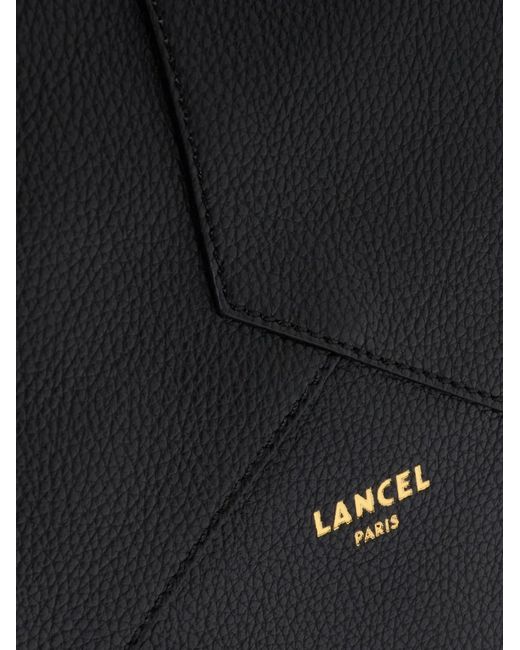 Lancel Black Enveloppe Zip Tote Bag