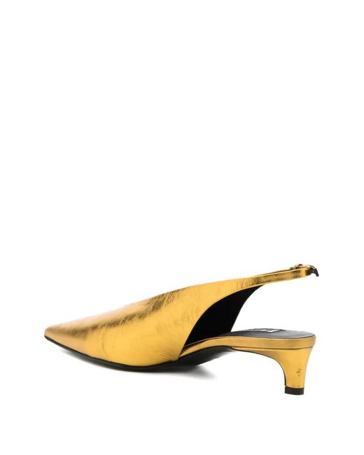 Jil Sander Metallic 35Mm Leather Pumps