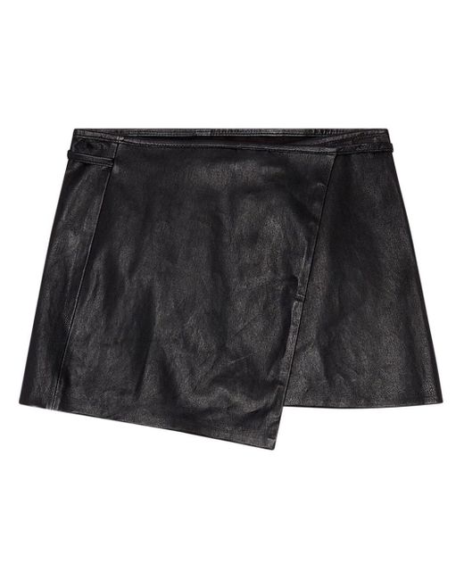 DIESEL Black L-kesselle Leather Skirt