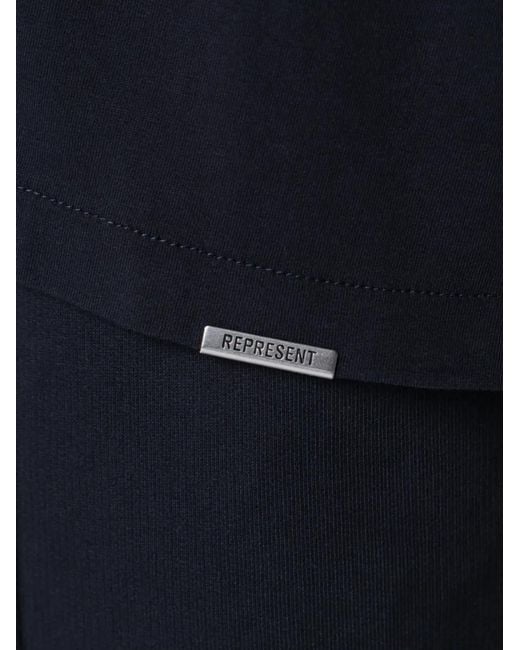Represent Blue Initial Oversized T-Shirt for men