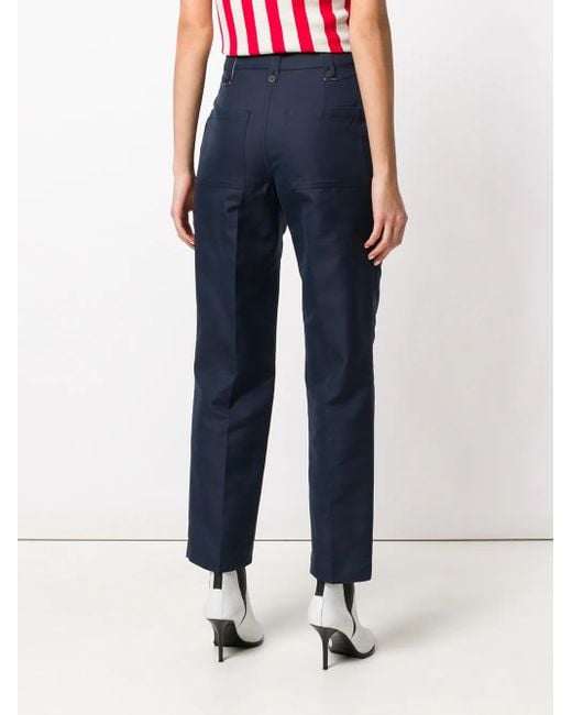Calvin Klein Blue High Waisted Trousers