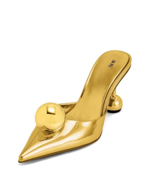JW PEI Metallic Mules Sofia À Talon