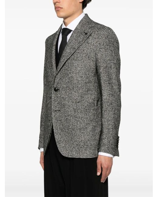 Tagliatore Gray Single-Breasted Blazer for men
