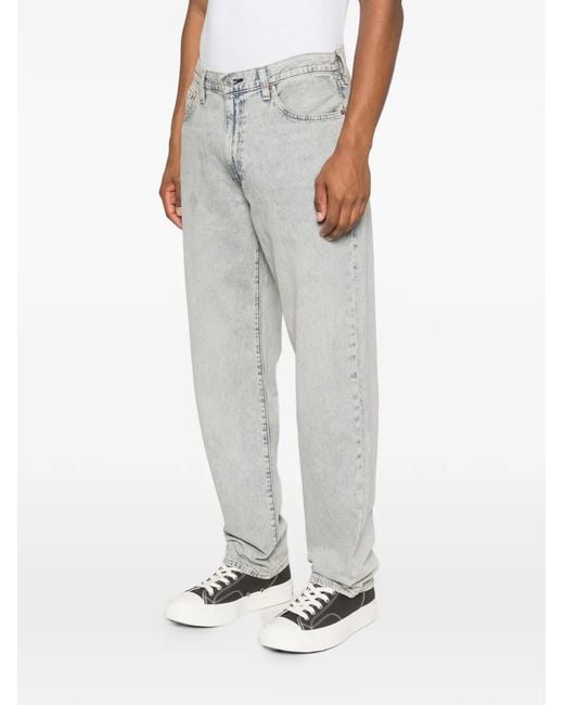 Levi's Gray 568 Five-Pocket Jeans for men