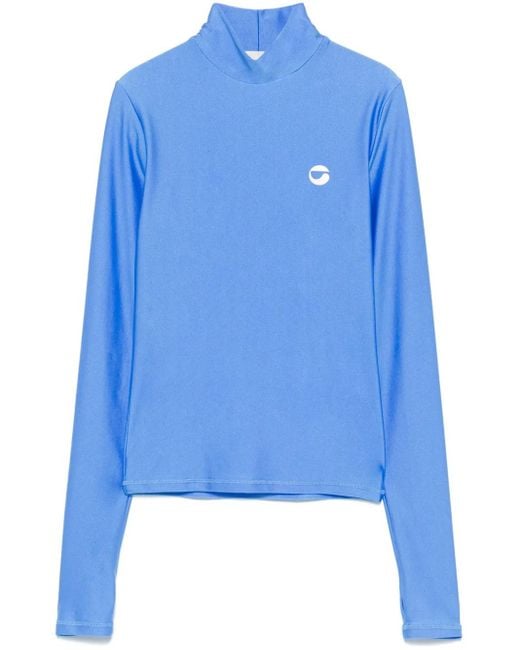 Top Con Motivo Del Logo Coperni de color Blue