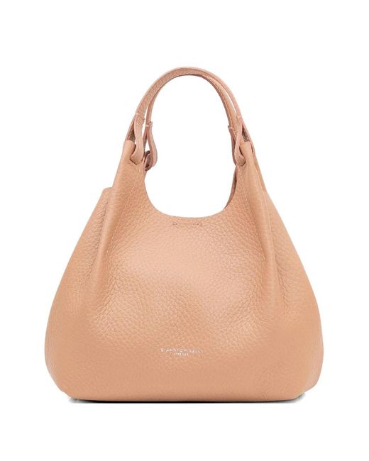 Gianni Chiarini Natural Dua Leather Tote Bag