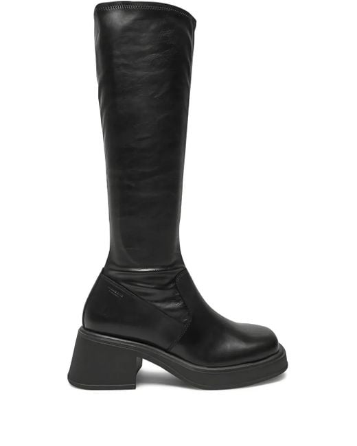 Vagabond Black Knee-Length Boots