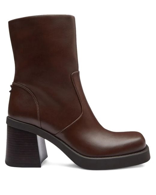 COACH Brown Sculpted C Boots
